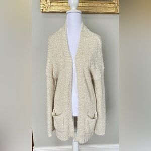 Cozy Textured Open-Front Cardigan